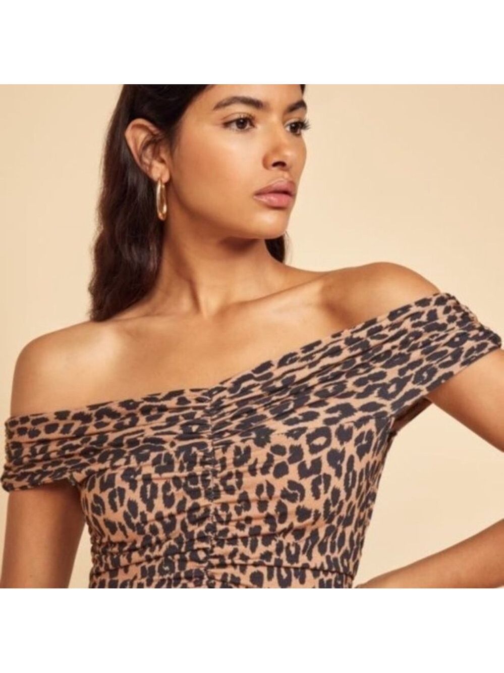 Reformation Sabine Leopard Print Dress Size XL NWT - Picture 4 of 10